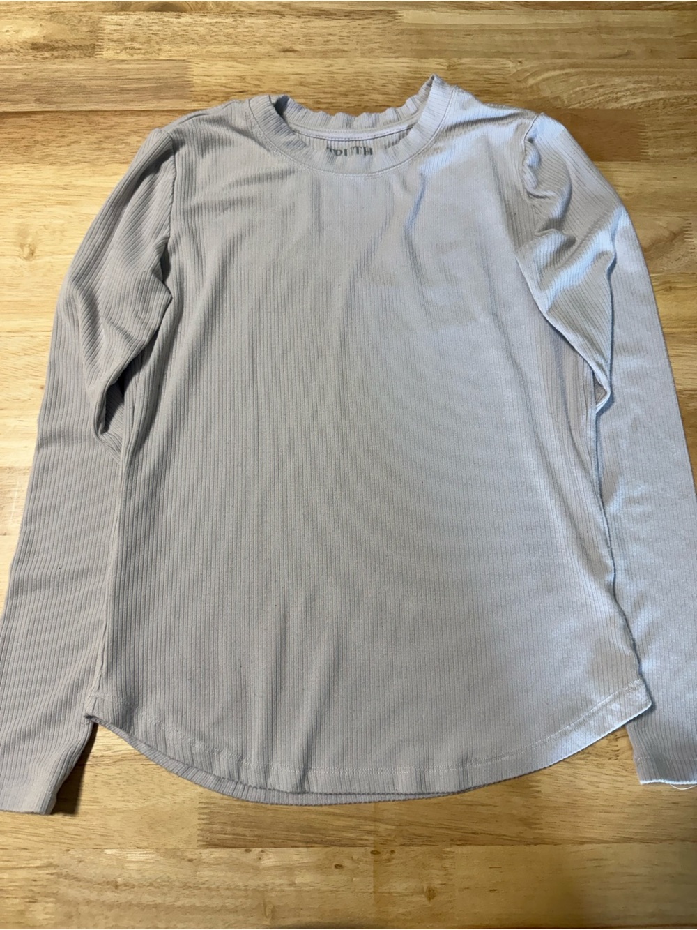 Truth by Republic Women’s Ribbed Long Sleeve Top Off White Size Small